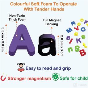 img 1 attached to 🦋 ButterflyEdufields 140+ Magnetic Letters and Numbers: ABC Preschool Activities & Word Building Kit for Kids