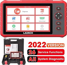 img 4 attached to 🚀 LAUNCH OBD2 Scanner CRP909X: 2022 Newest OE-Level Full System Car Diagnostic Scanner with 26 Reset Functions, IMMO, ABS Bleeding, SAS, EPB TPMS, Oil Reset, AutoVIN Android 7.1 | Free Update