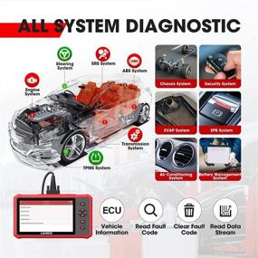 img 2 attached to 🚀 LAUNCH OBD2 Scanner CRP909X: 2022 Newest OE-Level Full System Car Diagnostic Scanner with 26 Reset Functions, IMMO, ABS Bleeding, SAS, EPB TPMS, Oil Reset, AutoVIN Android 7.1 | Free Update