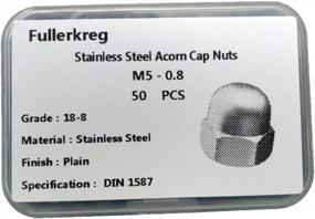 img 3 attached to FullerKreg M5-0.8 DIN 1587 A2 Stainless Steel Acorn Nut 50Pcs