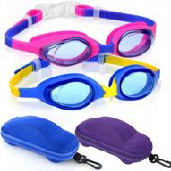 плавательные очки для детей 2-10 лет - плавательные очки careula для мальчиков и девочек логотип