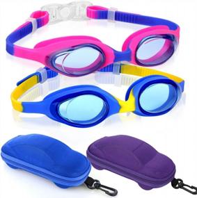 img 4 attached to Плавательные очки для детей 2-10 лет - плавательные очки Careula для мальчиков и девочек