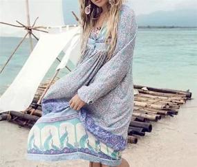 img 2 attached to R Vivimos Womens Sleeve Bohemian Dresses Women's Clothing ~ Dresses