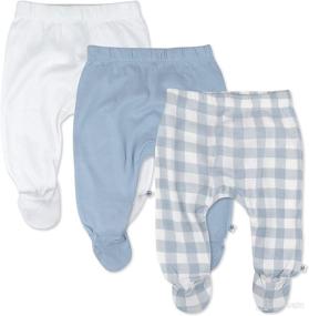 img 4 attached to ✨ HonestBaby Organic Cotton Footed Harem Pants – 3-Pack: Comfortable and Stylish Baby Bottoms