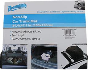 img 2 attached to 🚗 Universal Size 39" x 47" Non-Slip Car Trunk Mat: Customizable Cargo Liner for Ultimate Protection