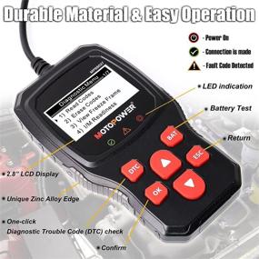 img 2 attached to MOTOPOWER MP69037 OBD2 Scanner: Engine Fault Code Reader & CAN Diagnostic Scan Tool for all OBD II Protocol Cars