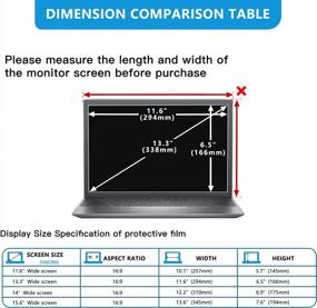 img 3 attached to FILMEXT 13.3 Inch Laptop Privacy Screen Filter Anti-Blue Light Screen Protector,16:9 Aspect Ratio Laptop Privacy Screen Filter For Lenovo, HP, Dell, Acer, Asus, Samsung And Other Laptop Brands