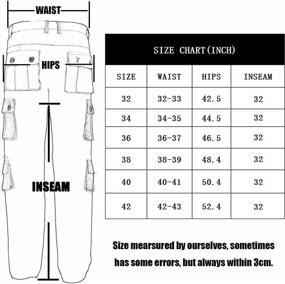 img 1 attached to Casual Comfort And Functionality Combined: KESSER Men'S Cargo Pants With Multiple Pockets