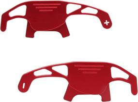 img 1 attached to 🔴 Enhance your VW Golf MK7 GTI R's Performance with Red Polish Aluminum Paddle Shifters