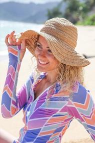 img 1 attached to Stay Sun-Safe And Stylish With SwimZip Women'S Long Sleeve Rash Guard