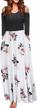 women's cold shoulder maxi dress: stylish floral long sleeve casual dress with pockets! logo