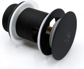 img 2 attached to Matte Black Pop-Up Drain With CUPC Certification For Freestanding Bathtubs - Stopper Included