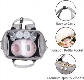 img 2 attached to Сумка охладителя рюкзака кормящей мамы для хранения и перекачивания грудного молока
