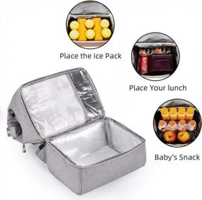 img 3 attached to Breastfeeding Mom Backpack Cooler Bag For Breastmilk Storage And Pumping