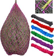 🌾 teke slow feed hay nets - 40 inch length with 2 inch holes logo