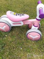 img 1 attached to Adjustable Baby Balance Bike For 1-3 Year Olds With 4 Wheels - Ideal Riding Toy For Boys And Girls - Perfect First Birthday Gift - Running Trainer For Toddlers review by Eddie Curd