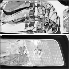 img 3 attached to 🚗 Chrome Housing Headlights Replacement for 99-04 Ford Mustang by DNA Motoring, Model HL-OH-FM99-CH-CL1