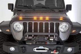 img 1 attached to Protect Your Ride: AVS Aeroskin Lightshield Hood Protector For Jeep Gladiator & Wrangler