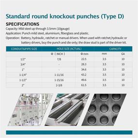 img 2 attached to 💪 Highly Efficient AMZCNC Hydraulic Knockout Electrical Conduit Solution