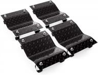 effortlessly move your vehicle with parts-diyer car dolly set of 4 - diamond black! logo