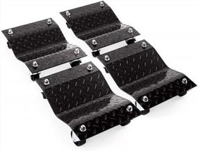 img 4 attached to Легко перемещайте свой автомобиль с помощью набора Parts-Diyer Car Dolly Set Of 4 - Diamond Black!