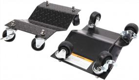 img 2 attached to Легко перемещайте свой автомобиль с помощью набора Parts-Diyer Car Dolly Set Of 4 - Diamond Black!