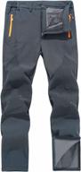 men's softshell fleece-lined winter pants for skiing, hiking, and outdoor activities - windproof, waterproof & warm logo