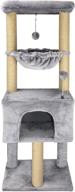 🐱 stylish 43.3" cat trees with cat houses by roypet - trendy grey design for fashionable felines logo