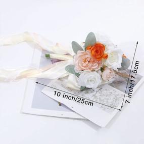 img 1 attached to Enhance Your Special Occasion With HiiARug 7 Artificial Flower Bouquet Set - Perfect For Weddings, Anniversaries, Bridal Showers, And More!