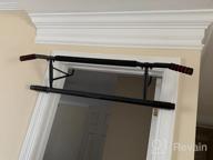 img 1 attached to Multifunctional Doorway Pull-Up Bar with Handle, Band, and Hands-Onic Design for Home Strength Training - Fits All Doors review by Ronald Wheeler