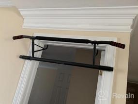 img 7 attached to Multifunctional Doorway Pull-Up Bar with Handle, Band, and Hands-Onic Design for Home Strength Training - Fits All Doors