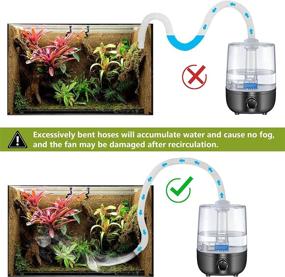 img 1 attached to 🦎 4L Large Reptile Mister Fogger: Cool Mist Terrariums Humidifier for Turtles, Snakes, Amphibians, Herbs - Effective Fog Machine