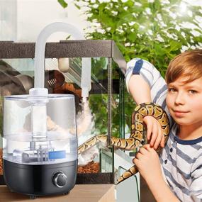 img 2 attached to 🦎 4L Large Reptile Mister Fogger: Cool Mist Terrariums Humidifier for Turtles, Snakes, Amphibians, Herbs - Effective Fog Machine