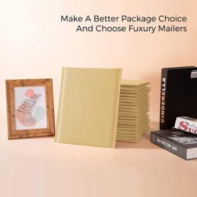 img 1 attached to Fuxury Kraft Bubble Mailer - Конверты с прочной адгезией для малого бизнеса, 8,5X12 дюймов, 25 упаковок, самозапечатывающиеся конверты Bubble Mailer - идеально подходят для безопасной упаковки, коричневый