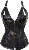 women's steampunk corset vintage retro gothic waist cincher bustier lingerie tops logo