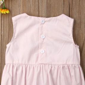 img 1 attached to Newborn Baby Girl Summer Outfit - Sleeveless Lace Bow Romper Bodysuit Clothes