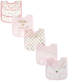 img 2 attached to 🎉 Little Treasure Baby Waterproof PEVA Bibs: Sparkling and One Size - Ultimate Mess Protection!