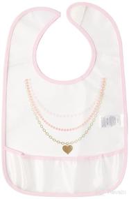 img 1 attached to 🎉 Little Treasure Baby Waterproof PEVA Bibs: Sparkling and One Size - Ultimate Mess Protection!