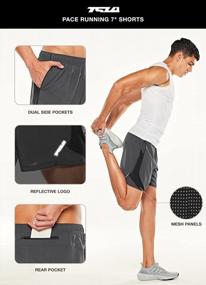 img 1 attached to Men'S 7 Inch Quick Dry Athletic Running Shorts With Pockets For Basketball Gym Training Workout