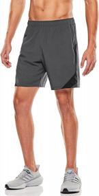 img 4 attached to Men'S 7 Inch Quick Dry Athletic Running Shorts With Pockets For Basketball Gym Training Workout