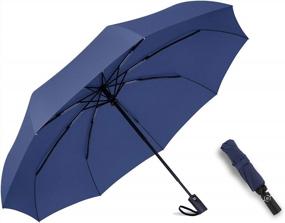 img 4 attached to Stay Protected In Style: MRTLLOA Windproof Travel Umbrella - Perfect Gift For All Occasions
