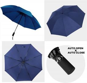 img 2 attached to Stay Protected In Style: MRTLLOA Windproof Travel Umbrella - Perfect Gift For All Occasions