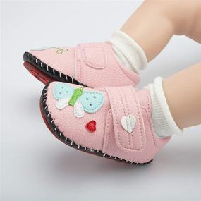 img 2 attached to 👑 Meckior Handmade Princess Toddler Non Slip Girls' Flats Shoes