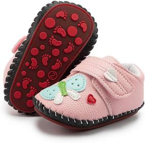 img 4 attached to 👑 Meckior Handmade Princess Toddler Non Slip Girls' Flats Shoes