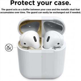 img 2 attached to Elago AirPods 2 Dust Guard Cover - Gold, US Patent Registered - Compatible With Apple AirPods 2 Wireless Charging Case