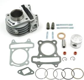 img 3 attached to Glixal ATMT1-005 High Performance GY6 50cc to 60cc 44mm Big Bore Cylinder Kit with Piston for 139QMB 139QMA Scooter Moped ATV: Boost Your Ride's Power!