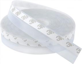 img 4 attached to Keep Drafts Out: 16Ft Long Silicone Seal Strip For Doors, Windows & Showers