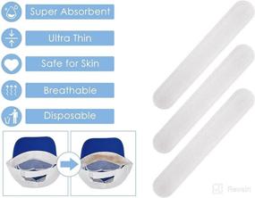 img 2 attached to 💦 DS DISTINCTIVE STYLE Disposable Sweatband Hyperhidrosis: Maximum Comfort and Dryness for Excessive Sweating