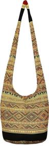 img 3 attached to Elephant Hippie Bohemian Shoulder RedWhite Women's Handbags & Wallets at Hobo Bags