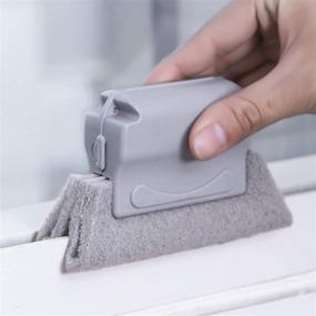 img 3 attached to 🧽 Sliding Sponge Cleaning Brush for Creative Hand-held Window Gap, Door Corner Track - Effective Window & Door Track Cleaning Tool for Gap Grooves